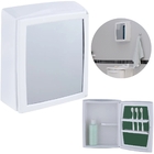 Armário Banheiro Espelheira Sobrepor Branco | 30x11x37cm | 01